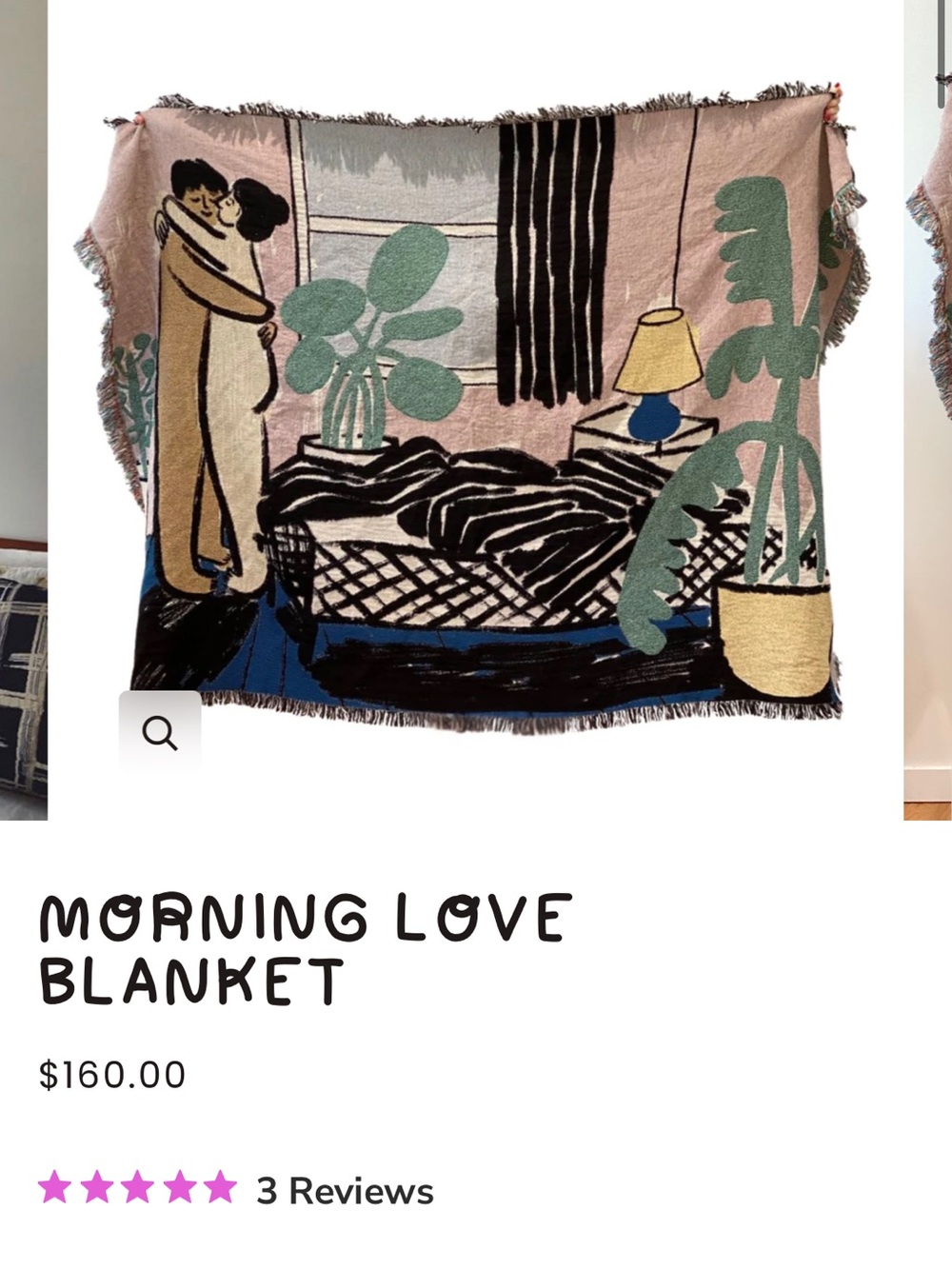 “Morning Love” Decorative Woven Throw Blanket - People I’ve Loved
